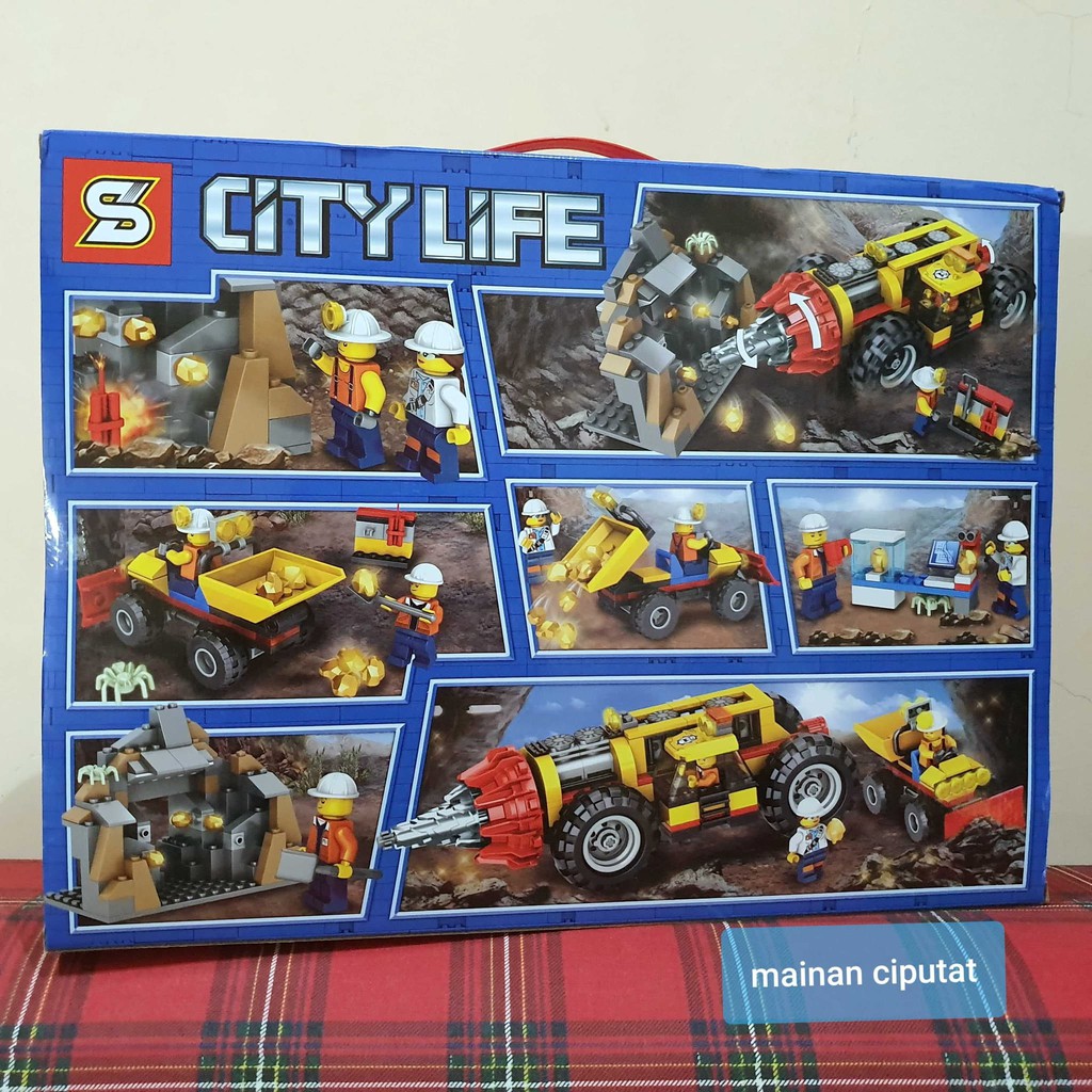 GRATIS SY6960 City Mining Heavy Driller 314 pcs brick 3 minifigure SY 6960