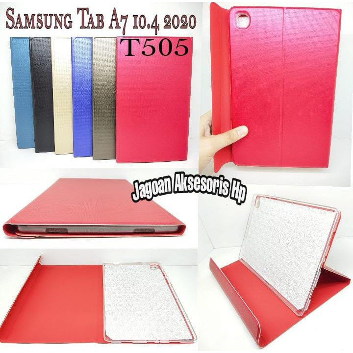 Folio Cover Samsung Tab A7 10.4 2020 T505 10.4 inchi Flip Case Lipat Sarung Tablet AUTOLOCK