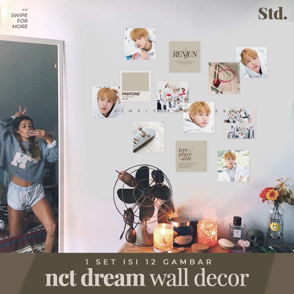 NCT DREAM kpop wall decor poster aesthetic minimalist pinterest tumblr hiasan dinding dekorasi kamar