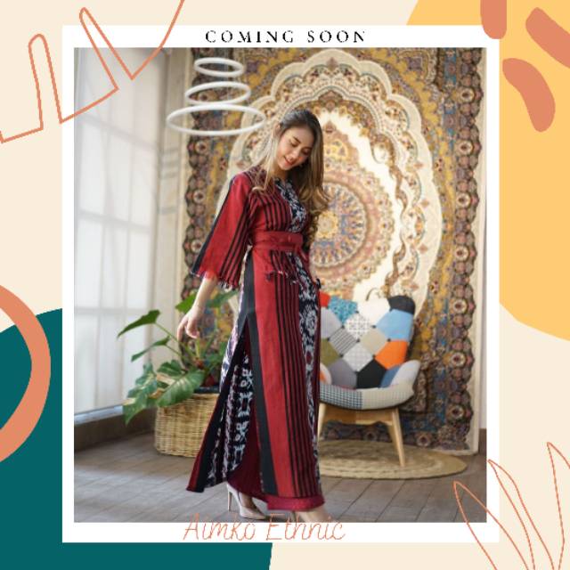 Dress tenun baju tenun traditional tenun troso jepara