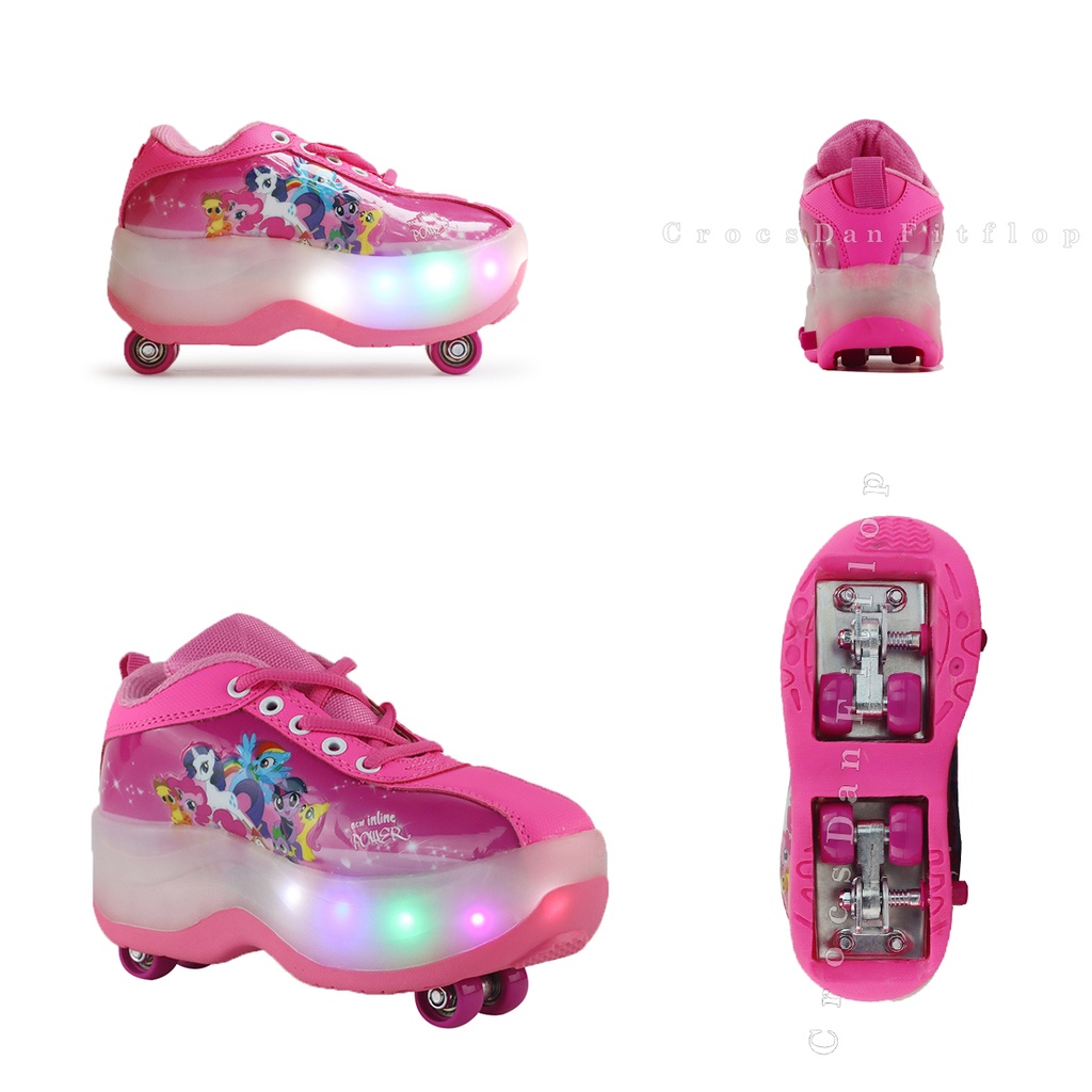 Sepatu Roda Litle Pony Roda 4 Bisa Nyala