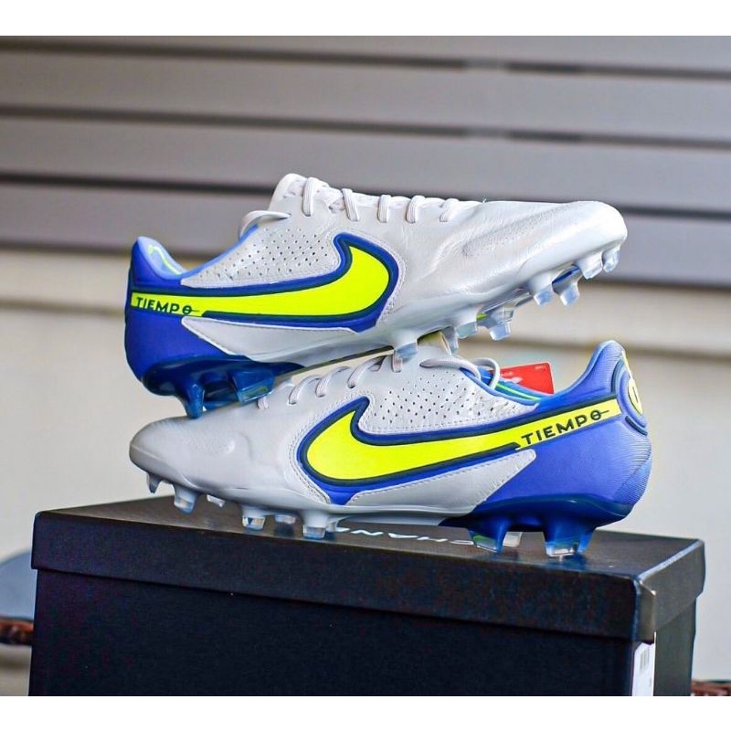NIKE TIEMPO LEGEND 9 ELITE FG GREY PURPLE YELLOW