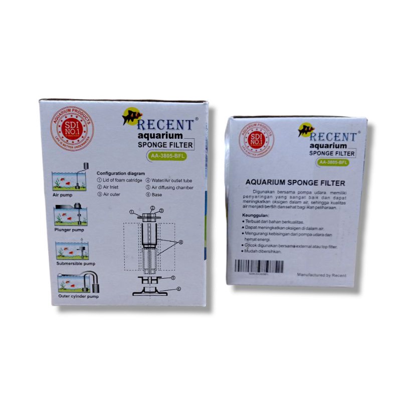 BIOSPONGE FILTER AQUARIUM RECENT AA 3805 BFL