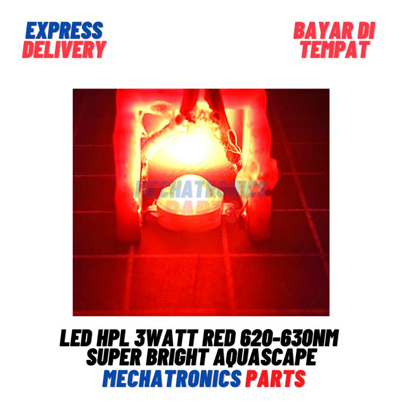 [DSP-9075] HPL LED 3 WATT RED 620-630nm SUPER BRIGHT AQUASCAPE