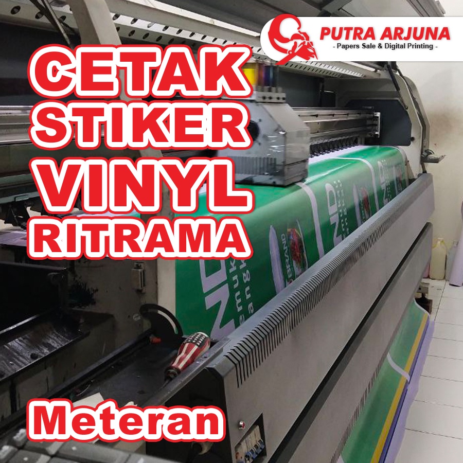

CETAK STIKER VINYL RITRAMA / LABEL METERAN