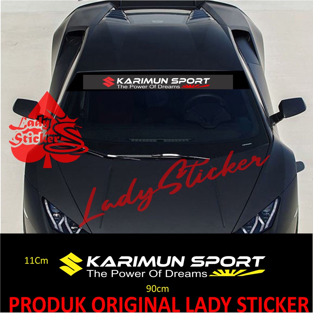 STICKER MOBIL KARIMUN STICKER KACA DEPAN BELAKANG MOBIL SUZUKI KARIMUN