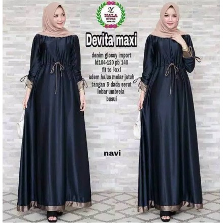 TERBARU ABAYA ASHAFA FIT TO XL BAJU TERBARU ABAYA PUTIH GAMIS IBU SYARI ORI - Hitam Barang