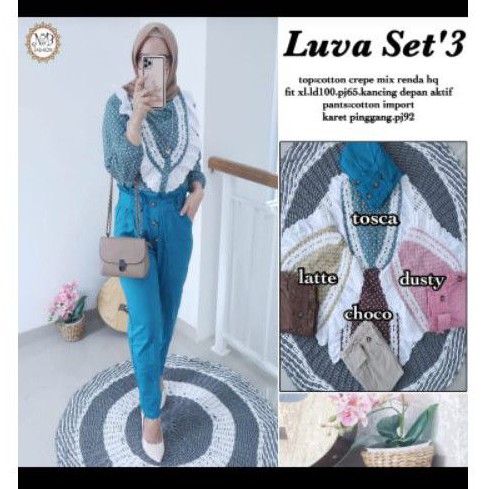 Luva Set Nezza Dress Mina Dress orderan Margia