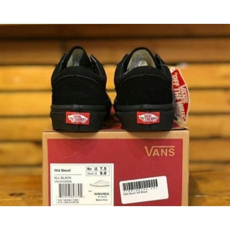 VANS OLDSKOOL FULL BLACK  SLIP ON CHECKERBOARD BNIB !!!! 100% ORIGINAL PREMIUM BLACK WHITE MONEY BACK GUARANTE TOOTHE