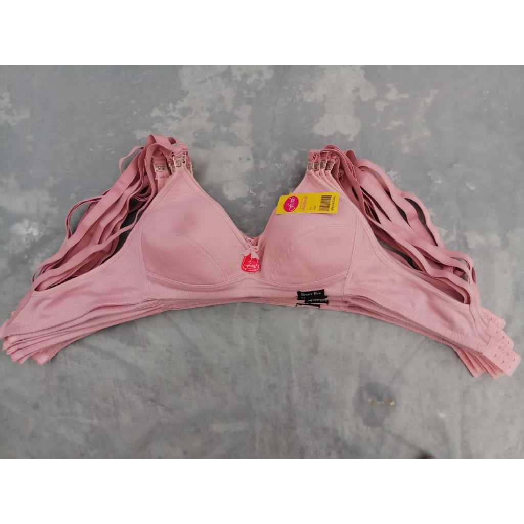 Bra Wanita / BH Sport Tanpa Kawat Katun /  Sportbra Adem dan Lembut