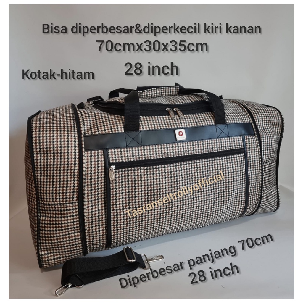 Tas Pakaian Travel Bag Polo Interclub 70cmx30x35 size Jumbo 100%ori