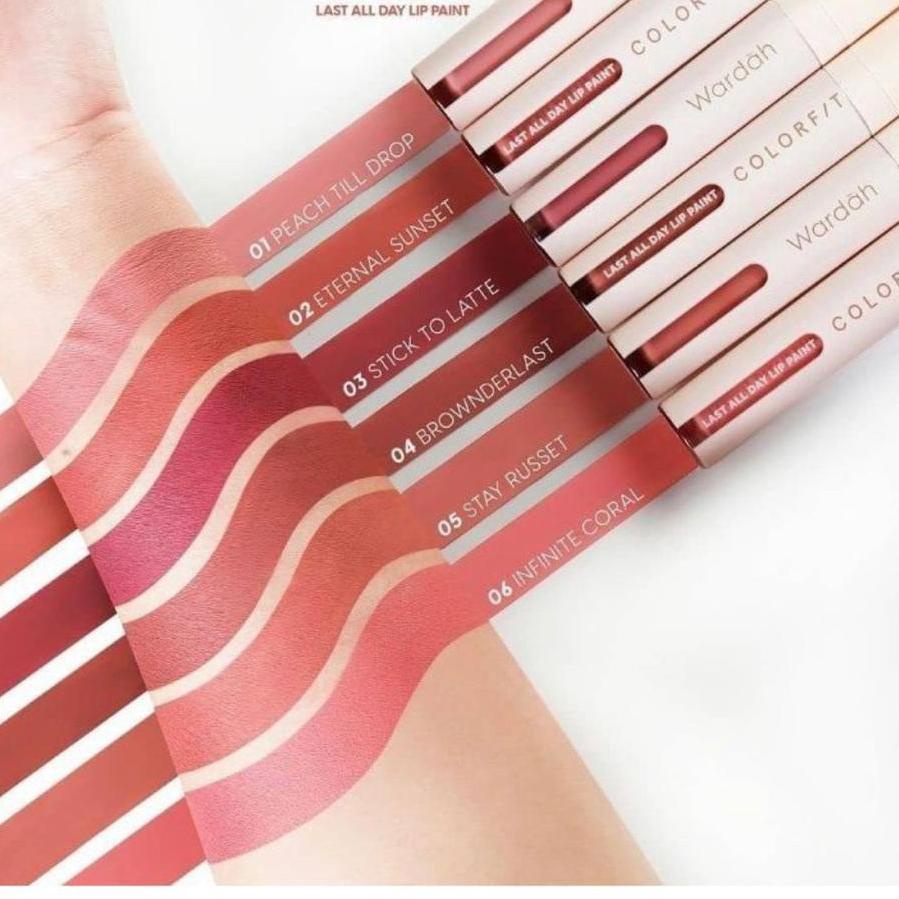 Trending [SALE] Wardah Colorfit Last All Day Lip Paint Transproof / Wardah Lip Paint / Wardah Lip Cr