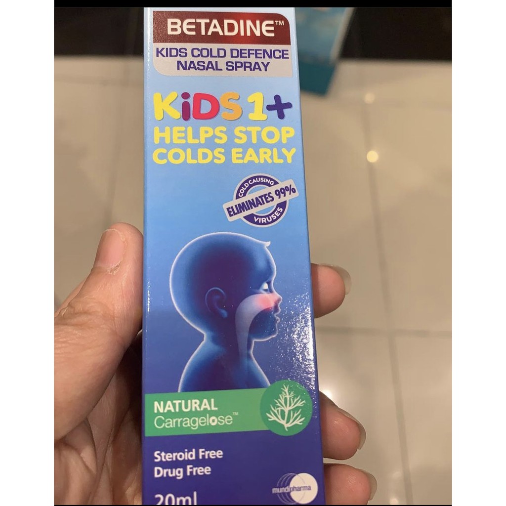 Betadine Kids cold Defense Nasal spray/obat semprot hidung untuk anak
