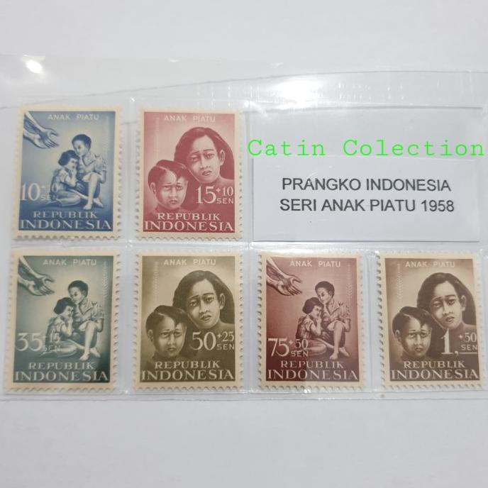 

Big Sale Perangko Indonesia Seri Anak Piatu Tahun 1958 kondisi Mint ( 6pcs ) Big Sale