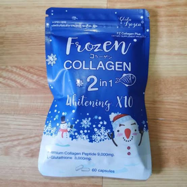 FROZEN COLLAGEN BERSERTIFIKAT VIP STOCK FROZEN COLLAGEN 2in1 2 IN 1 GLUTA FROZEN BPOM