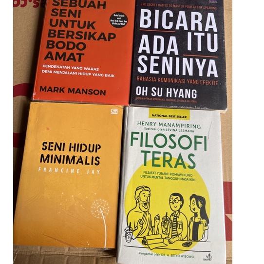 

BEST SELLER 9939 PAKET 4 BUKU BICARA ITU ADA SENINYA, SENI MINIMALIS, BODO AMAT, FILOSOFI TERAS ㅰ