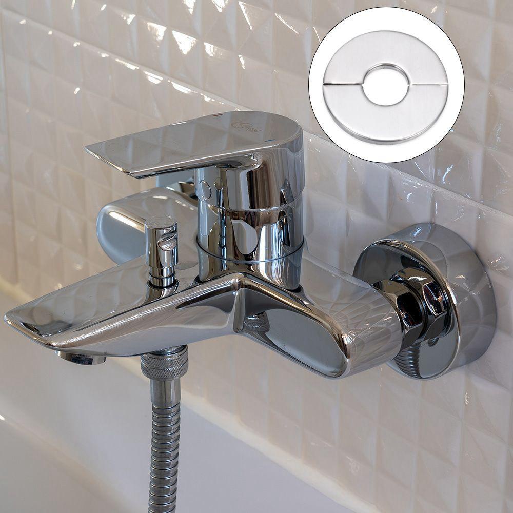 QUINTON Penutup Dinding Pipa Bulat Split Dapur Pipa Air Shower Ac Lubang Kran Aksesoris