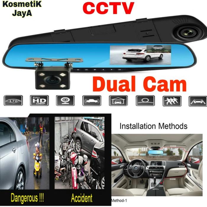 Kamera Cctv Mobil Car Dvr Fullhd Kaca Spion Tengah Mobil Dual Camera