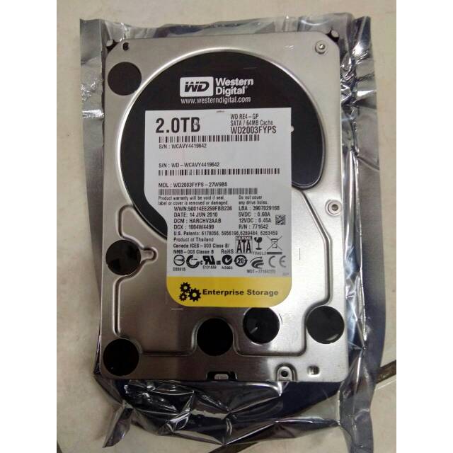 Hardisk sata 2TB merk WD BLACK