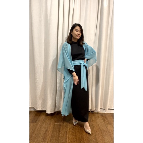 Vanesha Margaretta - 644# Scuba Dress + Cardigan Kelelawar + Belt Obi