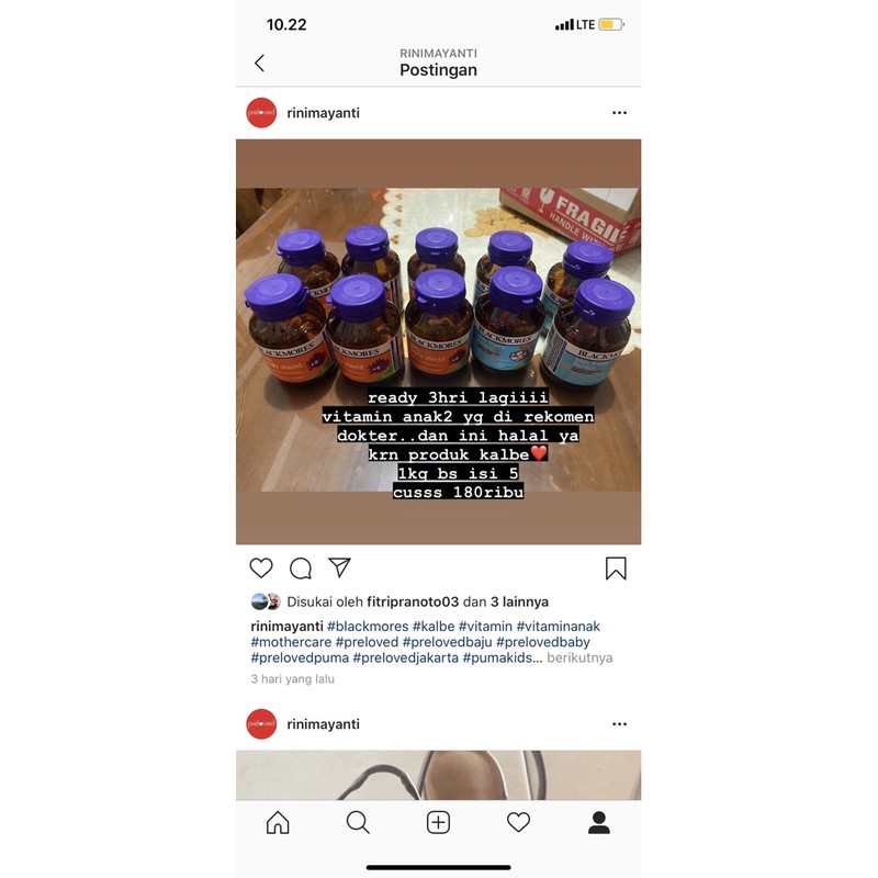 blackmores/vitamin anak