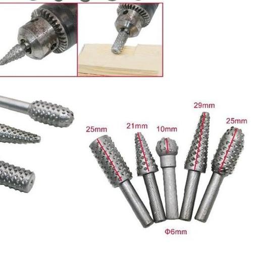 ➲ 5pc Mata Bor Gerinda Kikir Ukir Kayu Rasp Set Woodworking DIY craft ➭