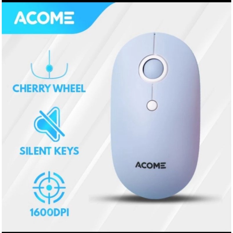 Acome AM300 USB Wireless Silent Mouse Cherry Wheel