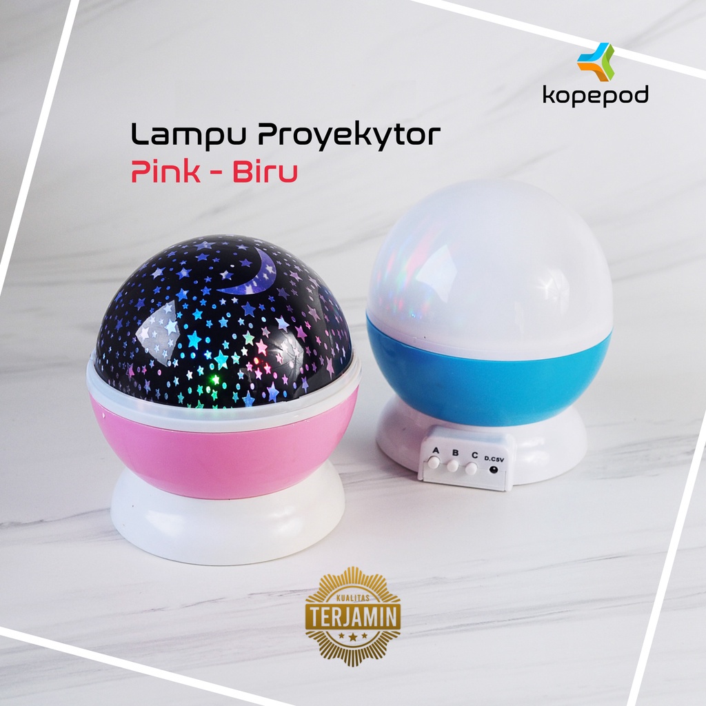 STAR Lampu Tidur Proyektor Lampu Bintang anak anak Tidak Panas Tidak Berisik 2 Mode