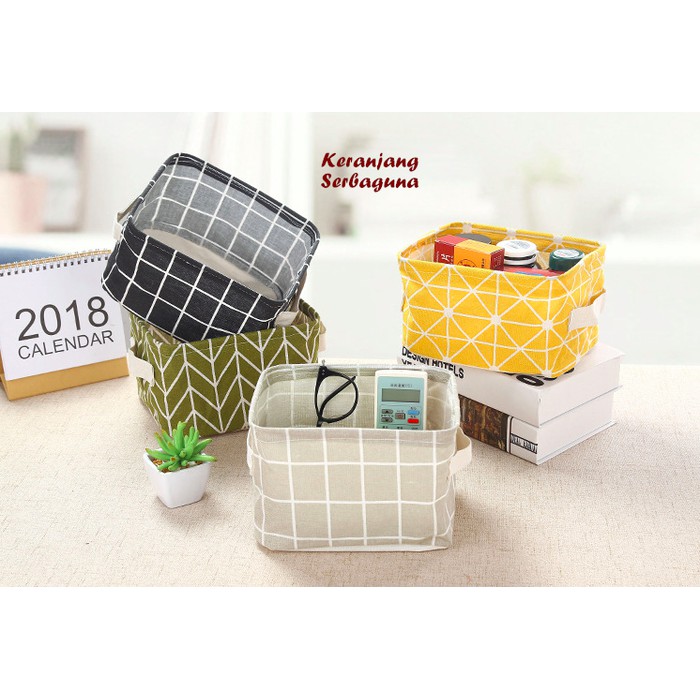 Igrosir Keranjang Box Serbaguna Desktop Storage Organizer ( pernak pernik / mainan / alat rias )