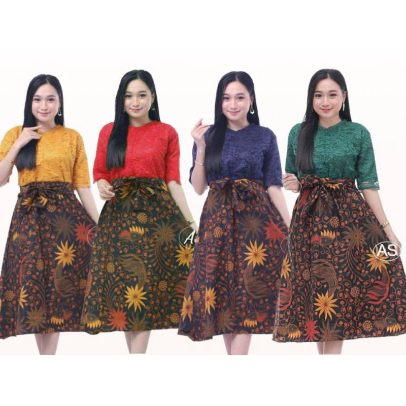DRESS BATIK KOMBINASI MODERN EKSKLUSIF / PARTY DRESS