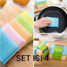 Spon Cuci Piring SerbaGuna Isi 1Set 4Pcs / Sabut Cuci Panci / Spons