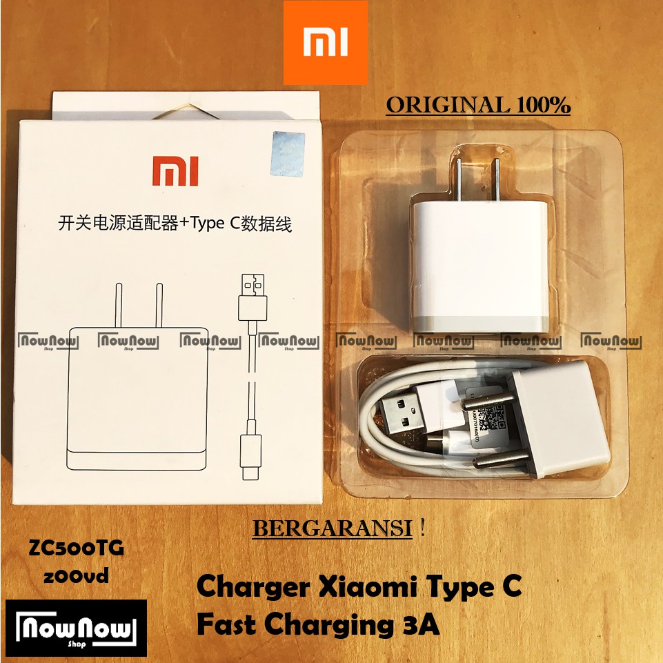 Charger Casan XiaoMi Type C 3A Fast Charging Mi4C Mi5 Mi5S Mi5X Mi6 Plus - MDY-08-ES Original Tipe C