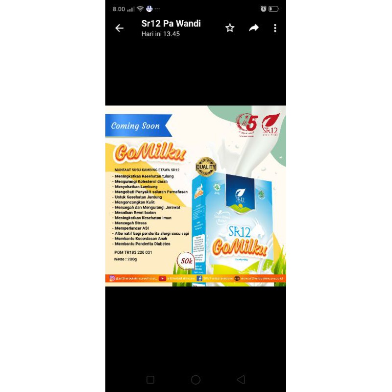 

susu kambing etawa gomilku
