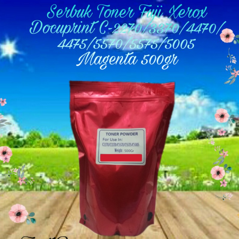 Serbuk Bubuk Tinta Toner Color For Use In Colour Fuji Xerox CP-105 315 405 C-2270 5005 Magenta 500gr