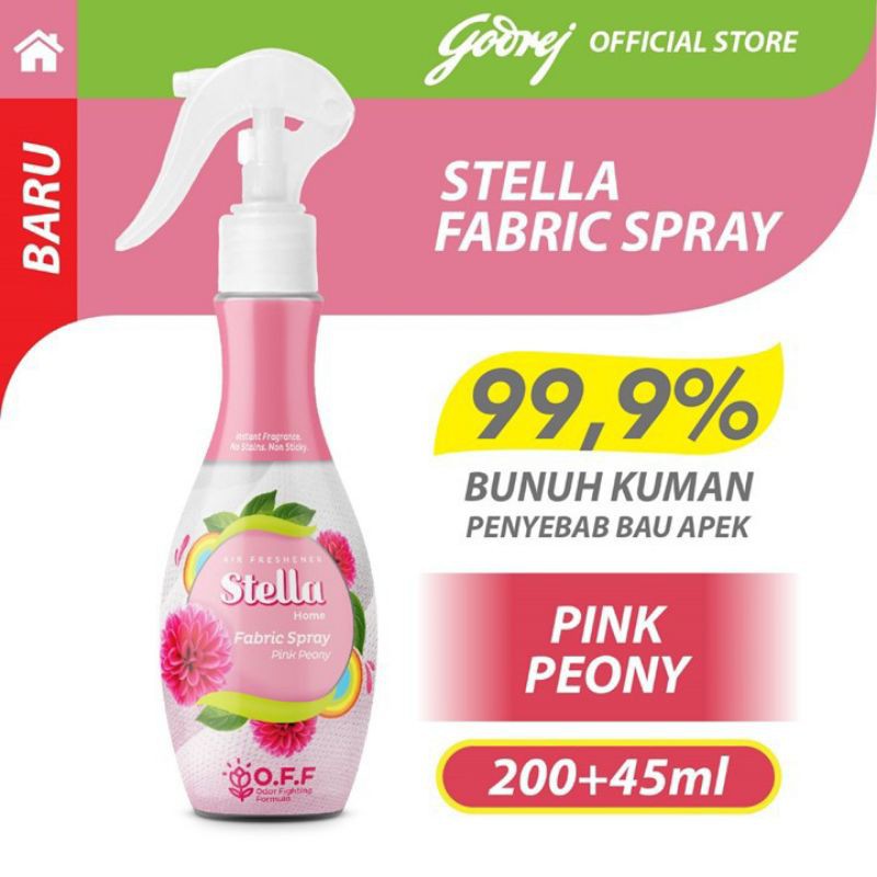 STELLA FABRIC SPRAY PINK PEONY 200+45 ML