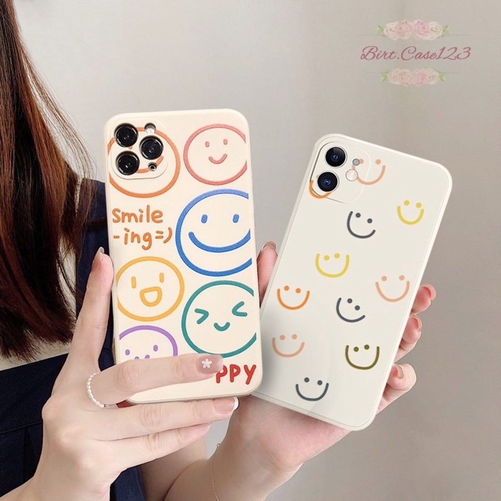 SOFTCASE MACARON PELINDUNG KAMERA CUSTOM SMILE OPPO VIVO SAMSUNG REALME XIAOMI IPHONE INFINIX FOR ALL TYPE BC6594