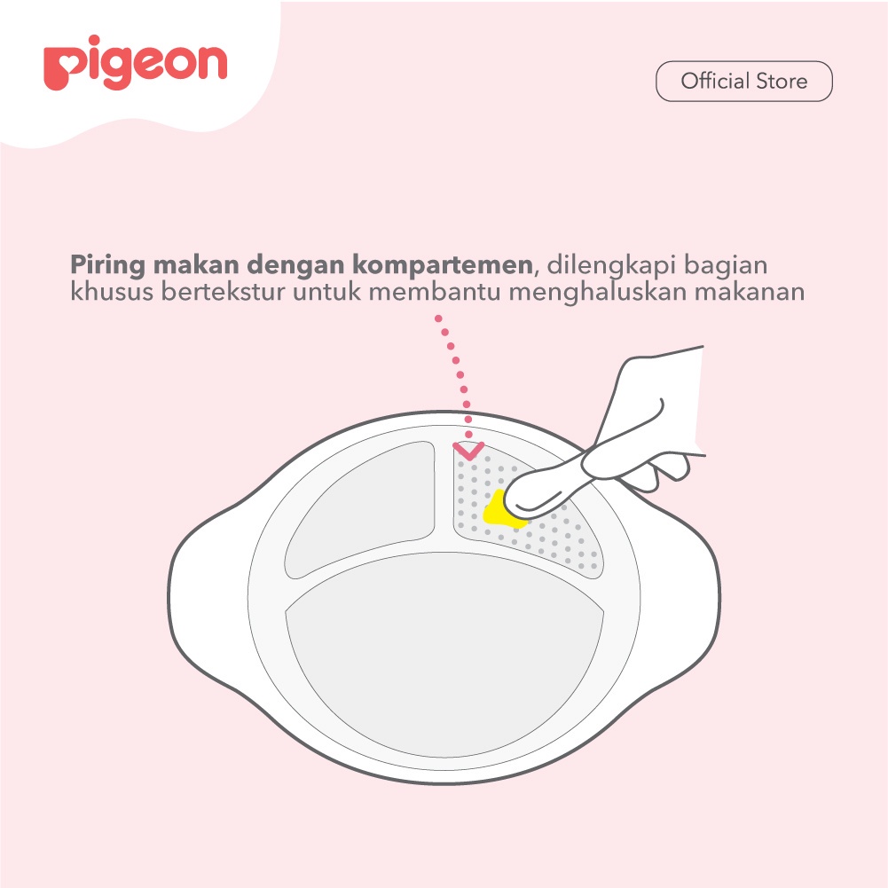 PIGEON Feeding Set With Training Cup | Perlengkapan Makan Bayi