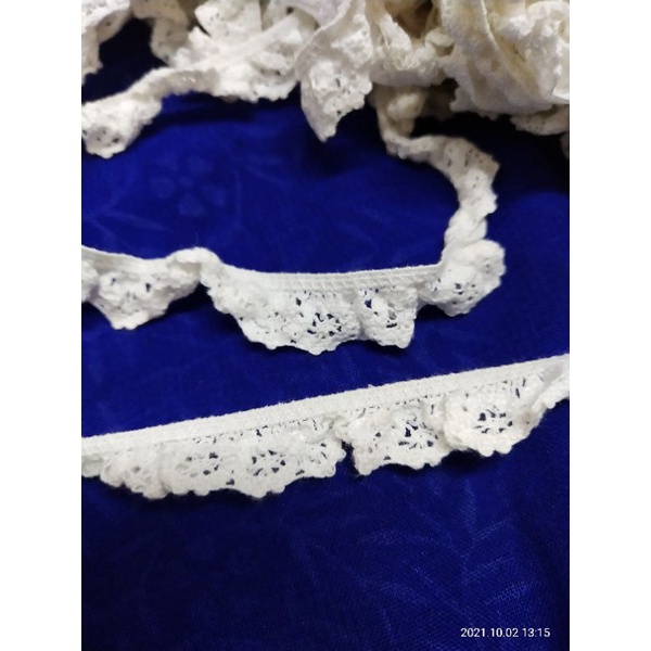 Renda kait renda rajut renda flisket rempel renda melar renda putih kecil