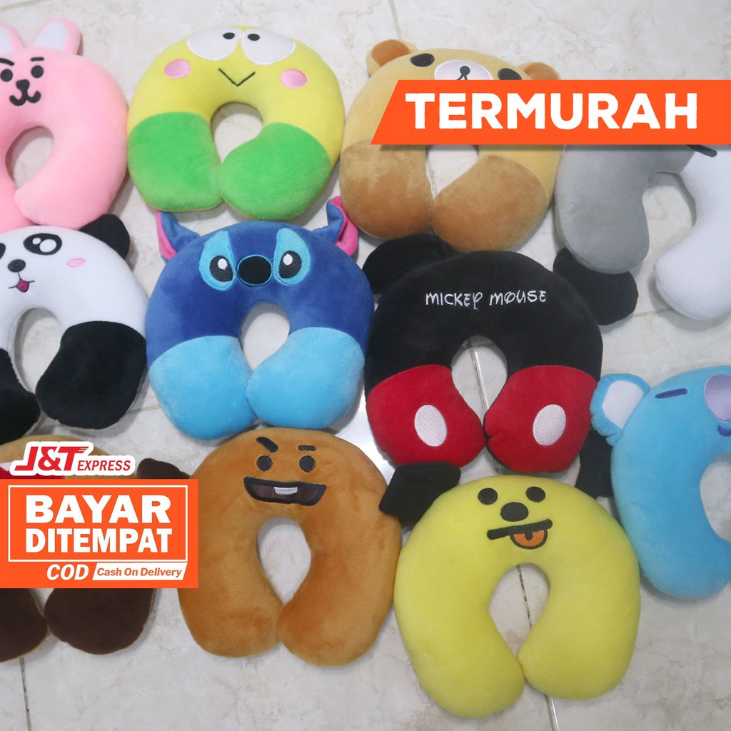 BANTAL LEHER NECK PILLOW BANTAL U bantal travel penyangga leher