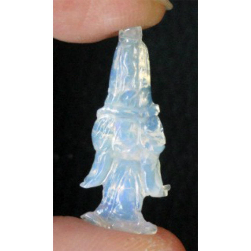 Kwan Yin Carving 2.50ct 22x9mm Natural Opal Australia OP101