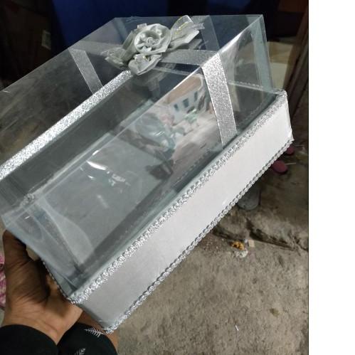 

GT7✧ kotak hantaran satuan tutup full mika model list pita ukuran 30 30 20 Harga Terjangkau