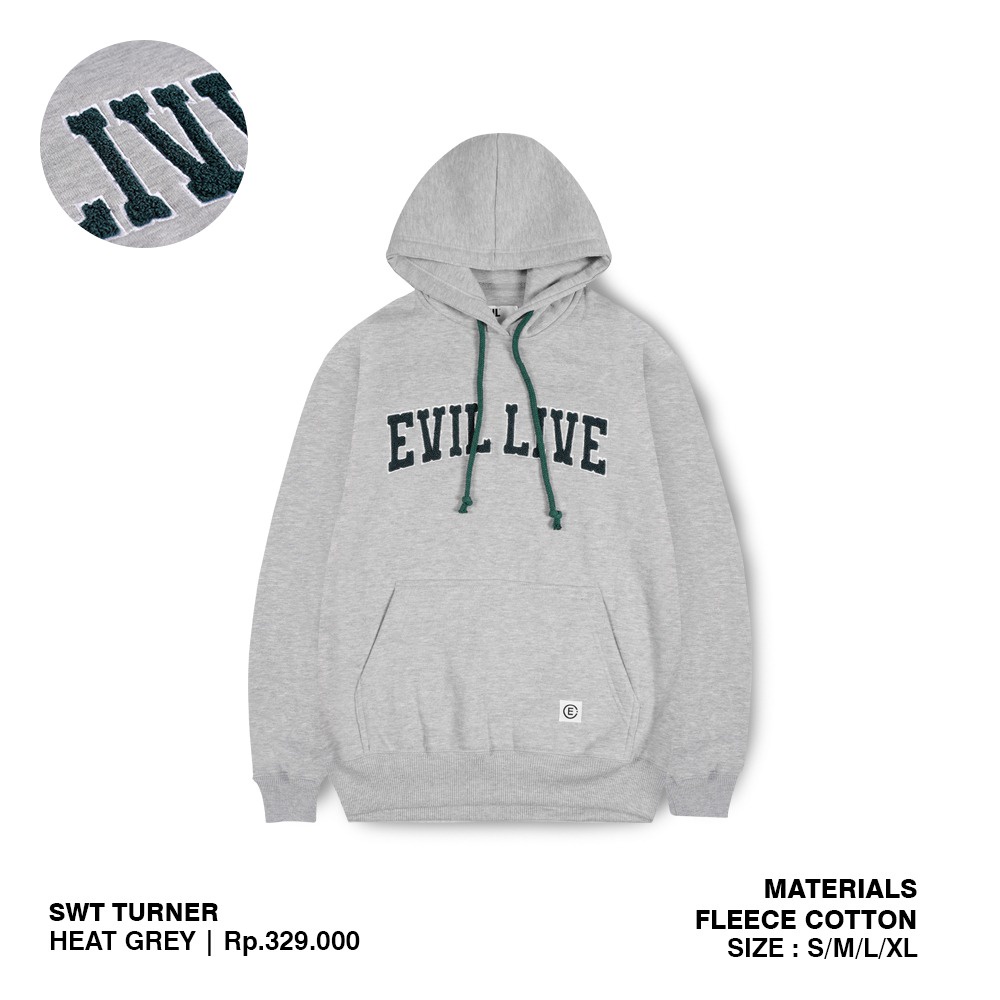 EVIL HOODIE - Turner Heat Grey