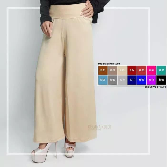 KULOT PANJANG JUMBO XXL BAHAN SPANDEK JERSEY CELANA KULOT JUMBO WANITA MAX BB 95 KG