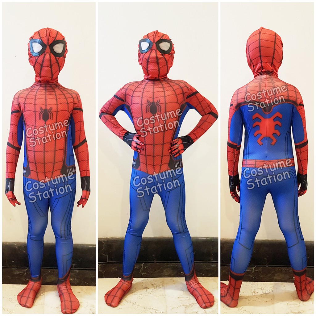 Kostum Superhero Spiderman Homecoming / Costume Marvel anak laki