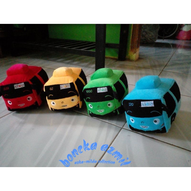 Boneka bus tayo size s ukuran 20 cm