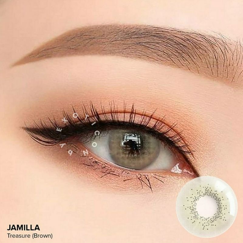 Softlens X2 JAMILLA 14.5 MM TREASURE BROWN MINUS -0.50 S.D -6.00