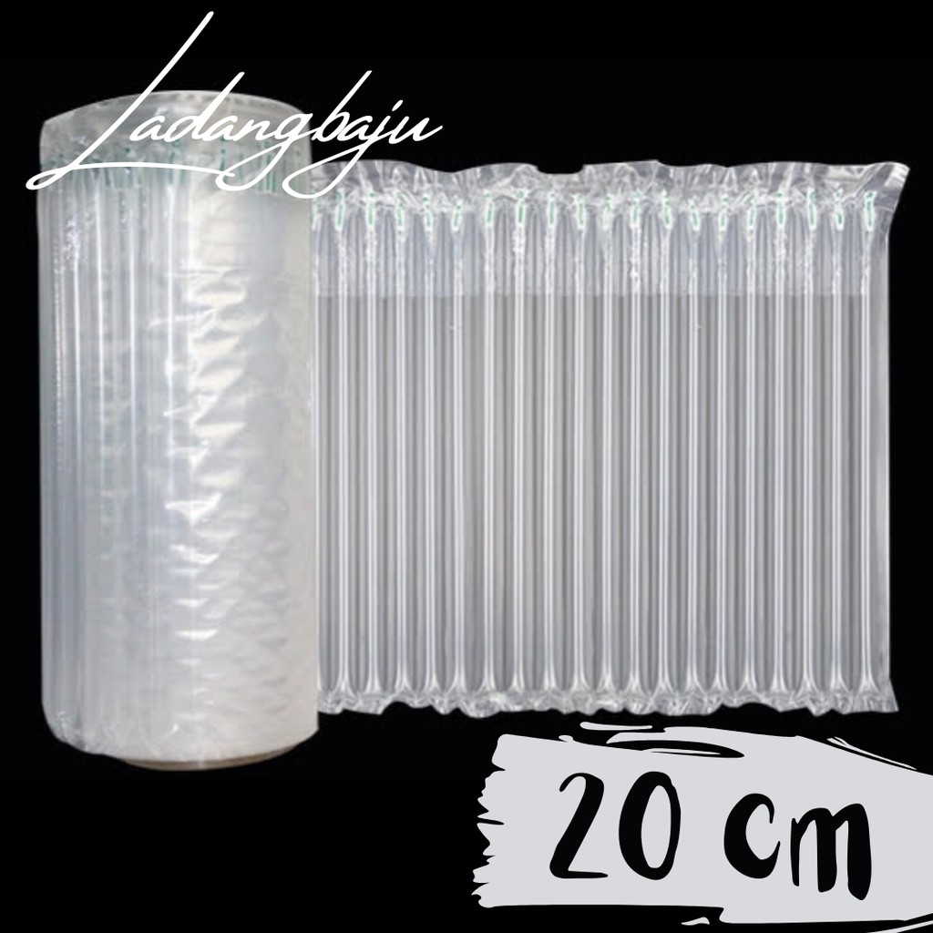 

20 cm Bubble Wrap Inflatable Roll / Poly Air Bag Cushion Packing (meteran)