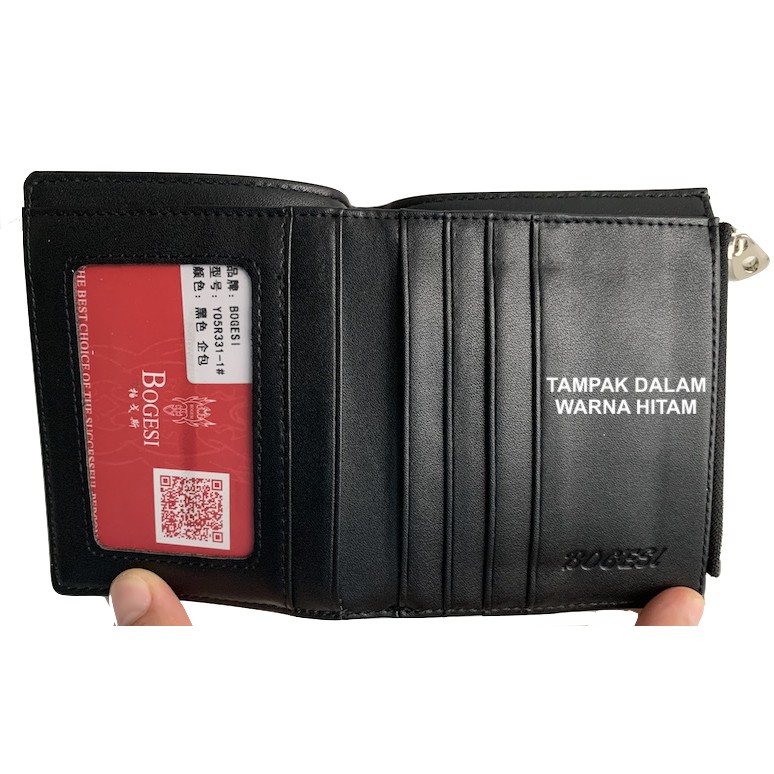 DOMPET UANG PRIA MERK BOGESI MODEL BARU DENGAN RESLETING KULIT PU KUALITAS PREMIUM