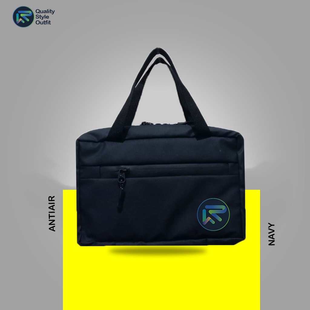 tas toiletbag anti air/tas pria waterproof/pouch pria wanita bahan bimo