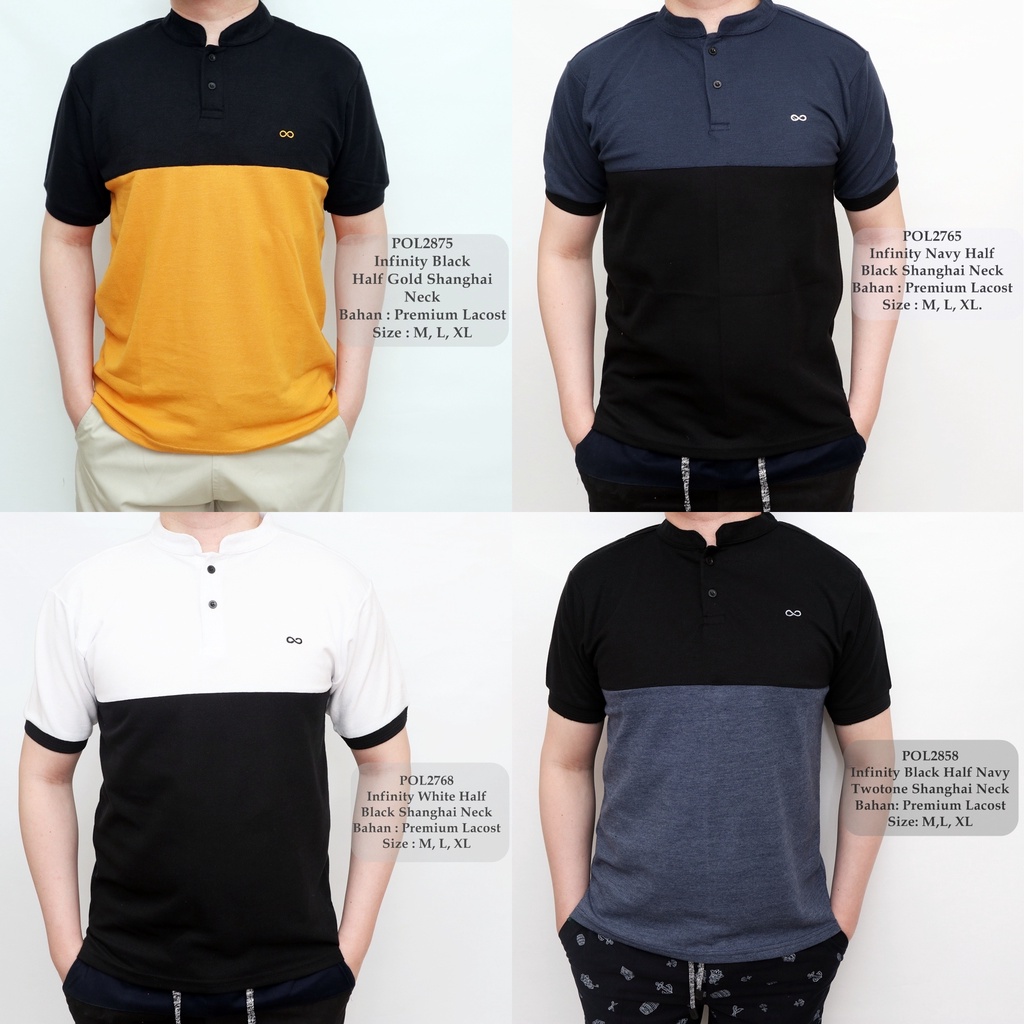 Kaos Berkerah Fashion Pria / Polo Shirt Kerah Shanghai / Polo Casual Pria / Polo Pria Terbaru G108